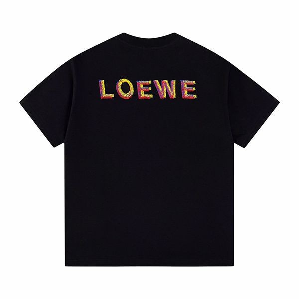 完売必至 ロエベ エンブロイダリー アナグラム Tシャツ コピー loc95833